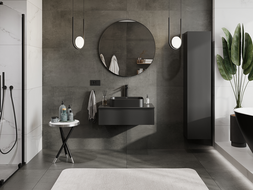 Mexen Orio koupelnová skříňka pod umyvadlo 80 cm, 1 zásuvka, černá mat - 91A10-08023-1-BF71