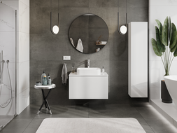 Mexen Orio koupelnová skříňka pod umyvadlo 80 cm, 1 zásuvka, bílý lesk - 91A10-08047-1-BF00