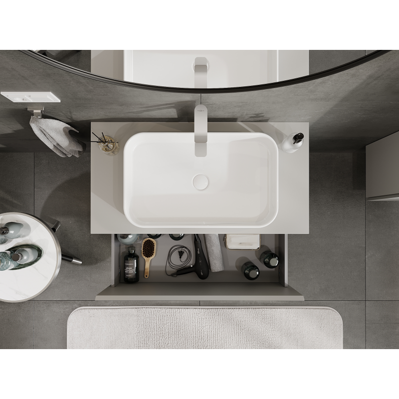 Mexen Orio koupelnová skříňka pod umyvadlo 90 cm, 1 zásuvka, šedá mat - 91A10-09047-1-BF62