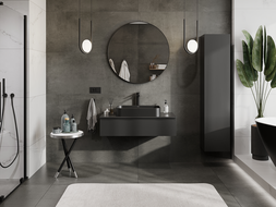 Mexen Orio koupelnová skříňka pod umyvadlo 100 cm, 1 zásuvka, černá mat - 91A10-10023-1-BF71