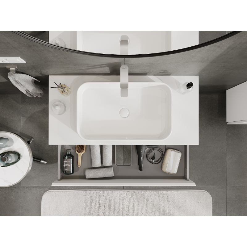 Mexen Orio koupelnová skříňka podumyvadlová 100 cm, 2 zásuvky, bílá mat - 91A10-10047-2-BFF01