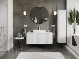 Mexen Orio koupelnová skříňka pod umyvadlo 120 cm, 1 zásuvka, bílý lesk - 91A10-12047-1-BF00