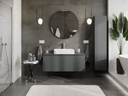 Mexen Orio koupelnová skříňka pod umyvadlo 120 cm, 1 zásuvka, grafit mat - 91A10-12047-1-BF66