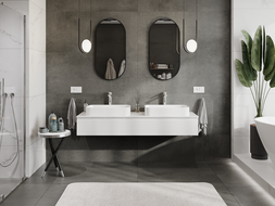 Mexen Orio koupelnová skříňka pod umyvadlo 160 cm, 1 zásuvka, bílý lesk - 91A10-16023-1-BF00