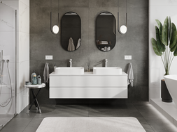 Mexen Orio koupelnová skříňka pod umyvadlo 160 cm, 2 zásuvky, bílý lesk - 91A10-16047-2-BFF00