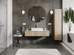 Mexen Rivel koupelnová skříňka pod umyvadlo 120 cm, 1 zásuvka, drážková, dub - 91A20-12023-1-BF81