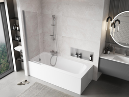 Mexen Mist sprchová zástěna 1-křídlová 50 x 150 cm, transparentní, chrom - 8A9-050-001-01-00