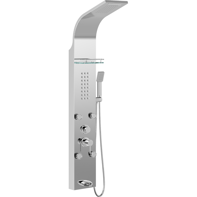 Mexen Adrox sprchový panel s výlevkou, chrom - 7613-04-00