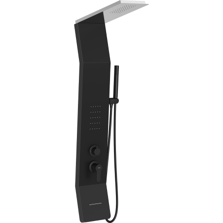 Mexen Yap sprchový panel, černý/chrom - 7612-02-77