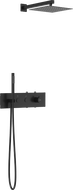 Mexen Azul podomítková sprchová sada, černá - 7629-03-70