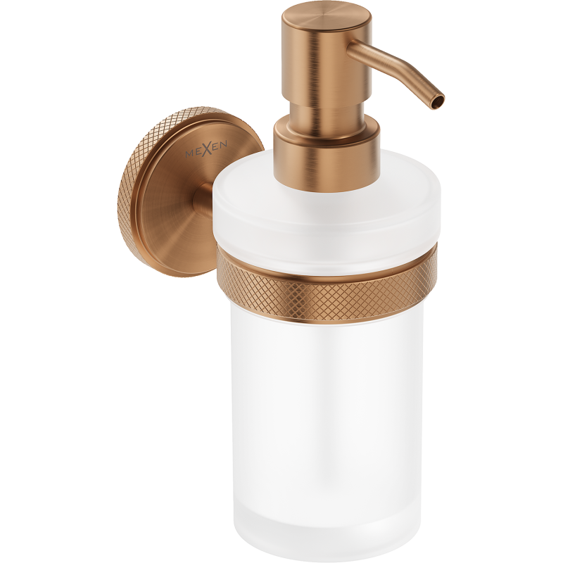 Mexen Gravo dávkovač mýdla, kartáčovaná měď - 70A93058-65