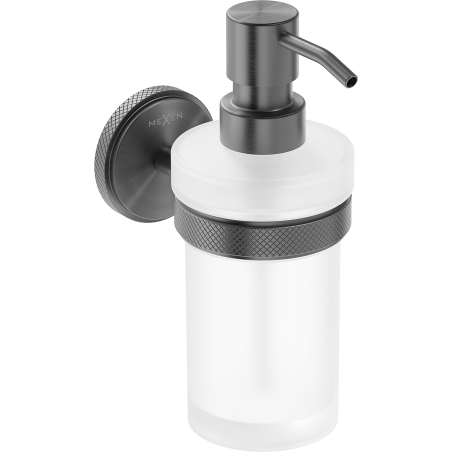 Mexen Gravo dávkovač mýdla, gun šedý kartáčovaný - 70A93058-66