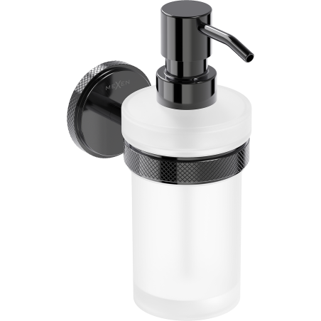Mexen Gravo dávkovač mýdla, černý chrom - 70A93058-73