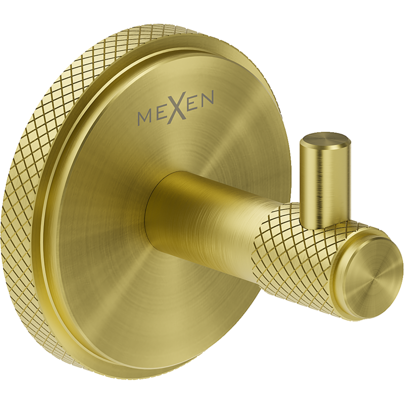 Mexen Gravo háček na ručník, zlatý kartáčovaný - 70A93011-55