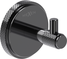 Mexen Gravo háček na ručník, černý chrom - 70A93011-73