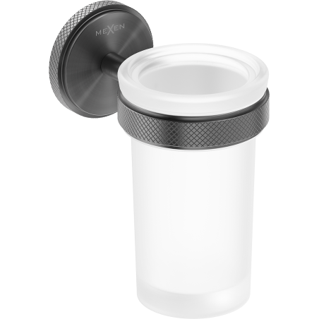 Mexen Gravo pohárek na kartáčky, gun gray kartáčovaný - 70A93051-66