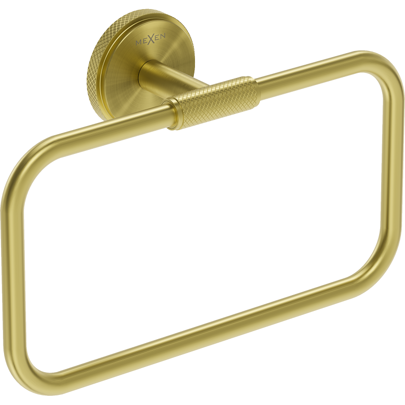 Mexen Gravo věšák na ručník, zlatý kartáčovaný - 70A93031-55