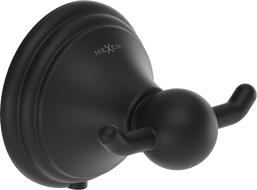 Mexen Lusso dvojitý háček na ručník, černý - 70A16812-70