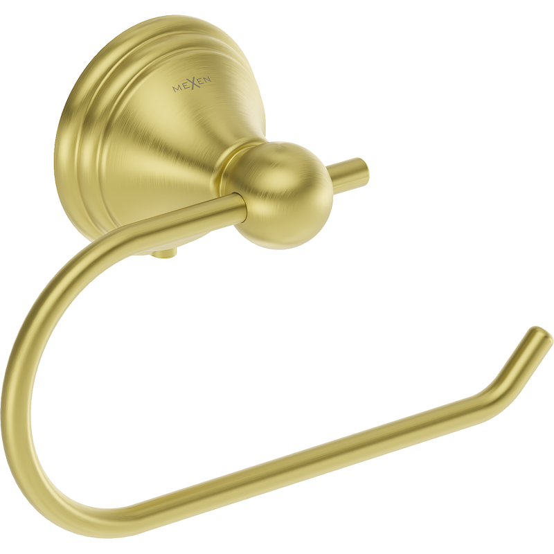 Mexen Lusso držák na toaletní papír, zlatý kartáčovaný - 70A16823-55