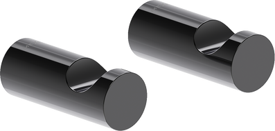 Mexen Loop háček na ručník (2 ks), černý chrom - 70A71010-73