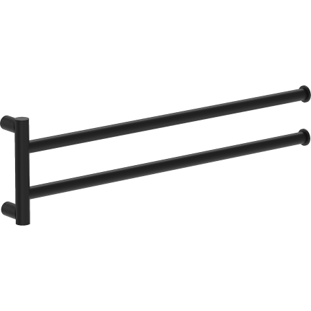 Mexen Loop dvojitý otočný držák na ručníky, černý - 70A71049-70