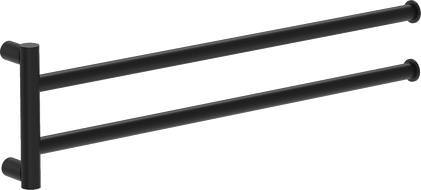 Mexen Loop dvojitý otočný držák na ručníky, černý - 70A71049-70