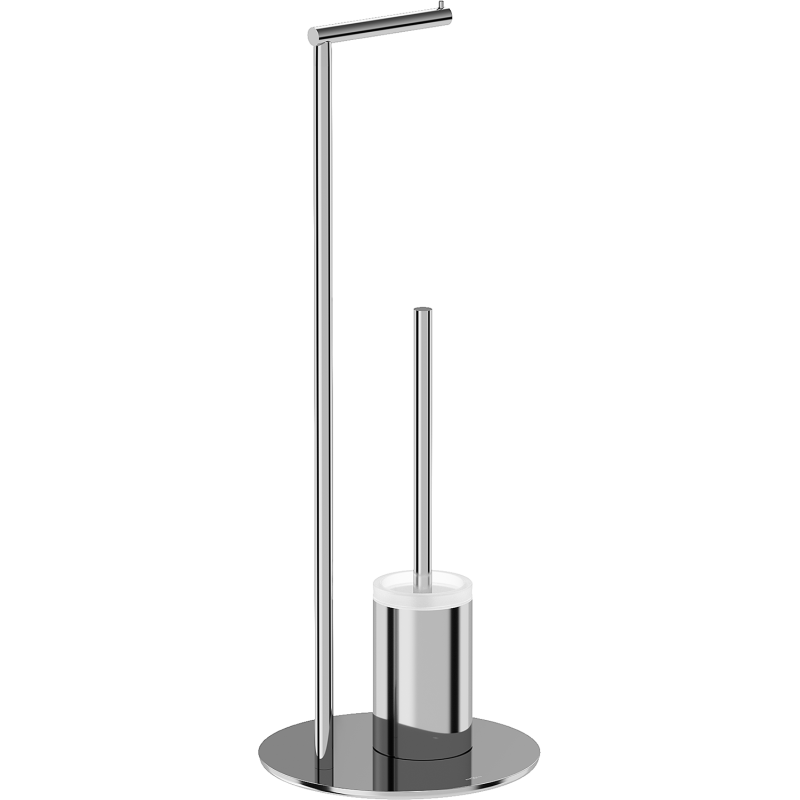 Mexen Loop stojanový WC kartáč s držákem na papír, chrom - 70A71095-00