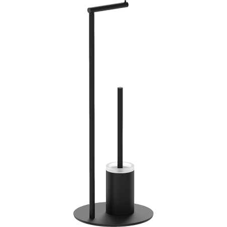 Mexen Loop stojící toaleta se štětkou a držákem na papír, černá - 70A71095-70