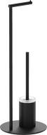 Mexen Loop stojící toaleta se štětkou a držákem na papír, černá - 70A71095-70