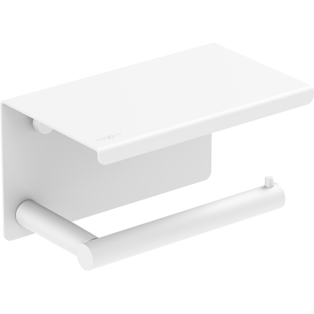 Mexen Loop držák toaletního papíru s poličkou, bílý - 70A71022-20