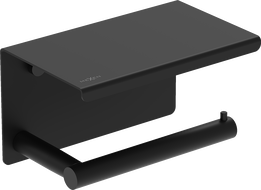 Mexen Loop držák na toaletní papír s poličkou, černý - 70A71022-70