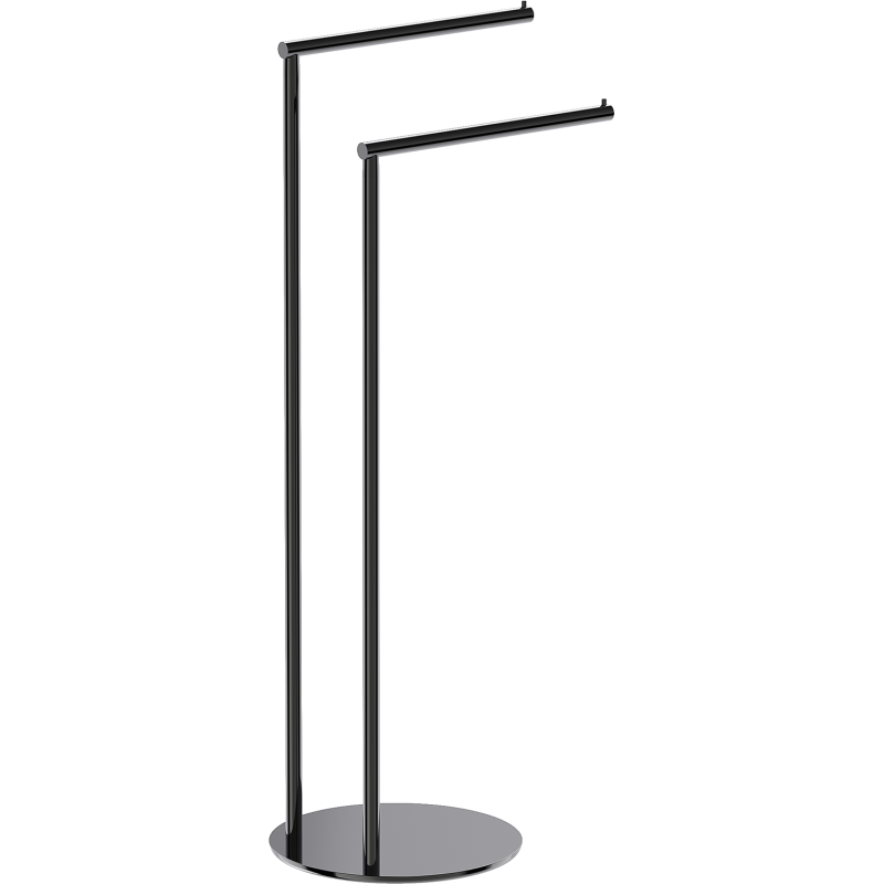 Mexen Loop stojací věšák na ručníky, černý chrom - 70A71096-73