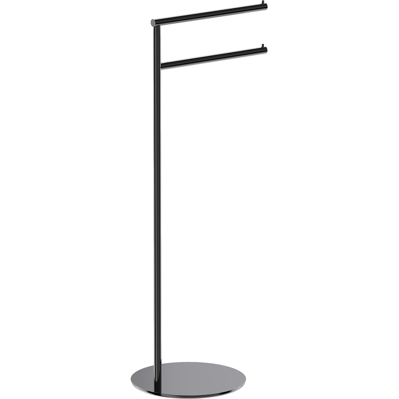 Mexen Loop volně stojící držák na ručníky, černý chrom - 70A71097-73