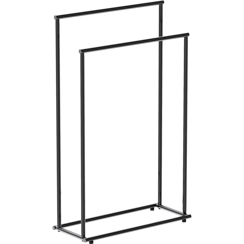 Mexen Loop stojanový věšák na ručníky, černý chrom - 70A71098-73