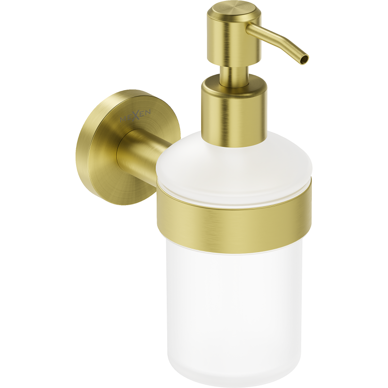 Mexen Ovio dávkovač na mýdlo, kartáčovaná zlatá - 70A19558-55