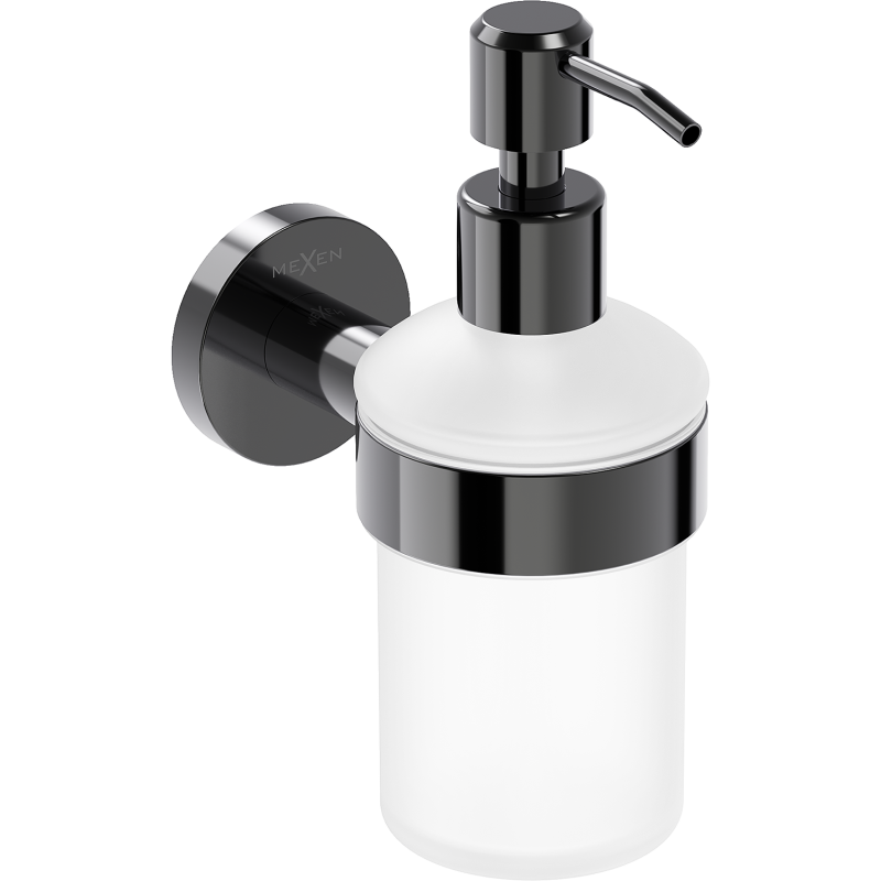 Mexen Ovio dávkovač mýdla, černý chrom - 70A19558-73