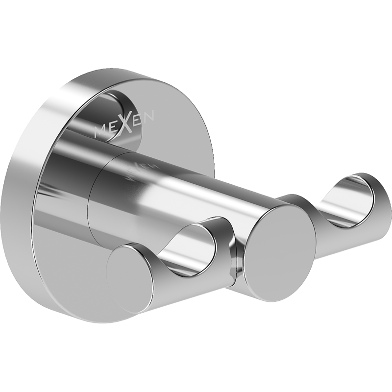 Mexen Ovio dvojitý háček na ručník, chrom - 70A19512-00