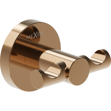 Mexen Ovio dvojitý háček na ručník, růžové zlato - 70A19512-60