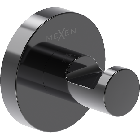 Mexen Ovio háček na ručník, černý chrom - 70A19511-73