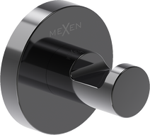 Mexen Ovio háček na ručník, černý chrom - 70A19511-73