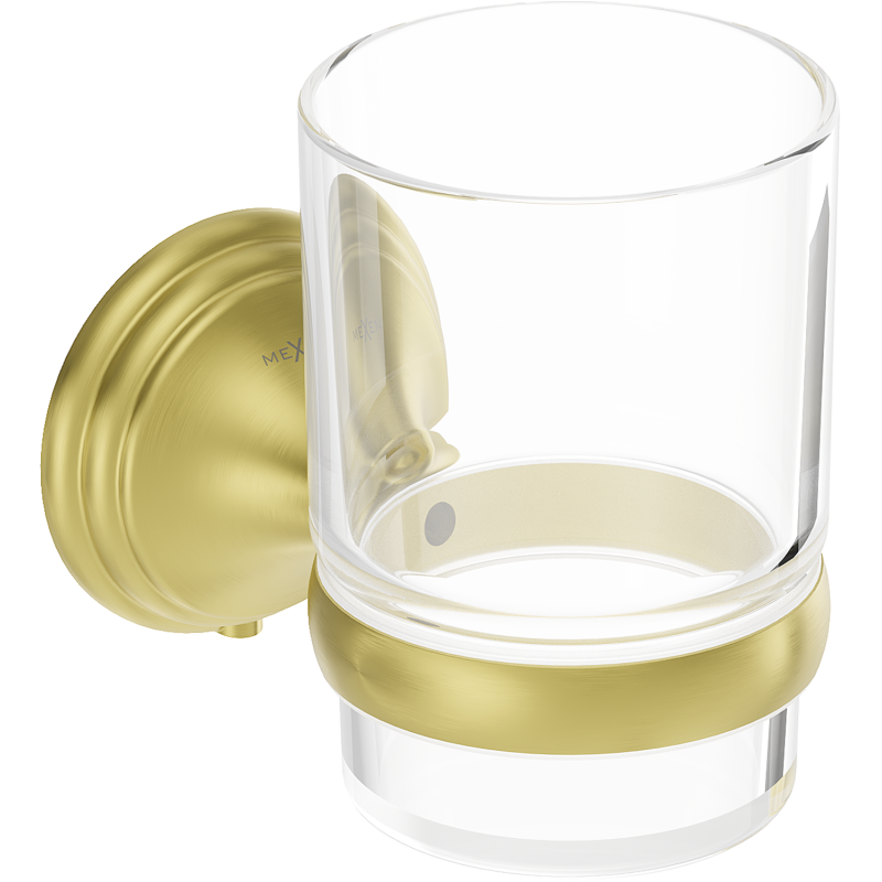 Mexen Lusso pohárek na kartáčky, zlatý kartáčovaný - 70A16851-55