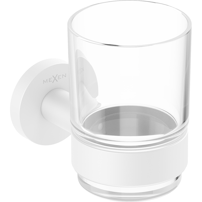 Mexen Ovio kelímek na kartáčky, bílý - 70A19551-20