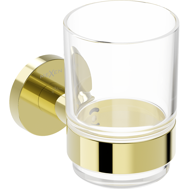 Mexen Ovio hrnek na kartáčky, zlatý - 70A19551-50