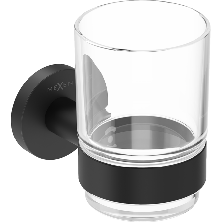 Mexen Ovio kelímek na kartáčky, černý - 70A19551-70