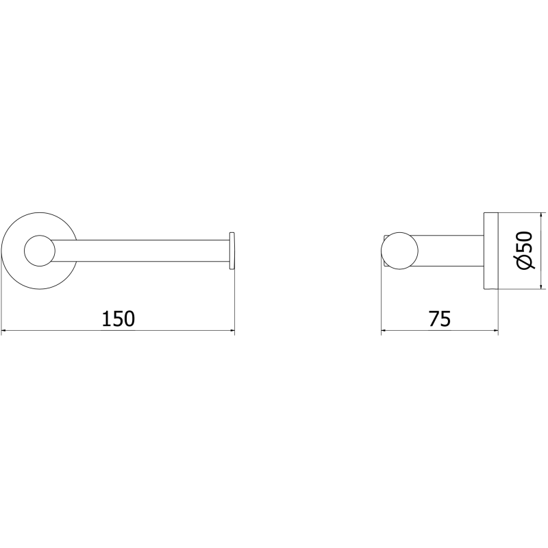 Mexen Ovio držák na toaletní papír, kartáčované zlato - 70A19525-55