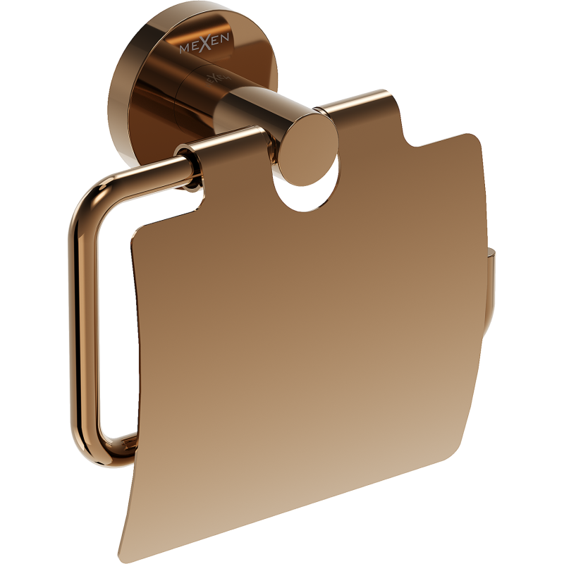Mexen Ovio držák na toaletní papír, růžové zlato - 70A19521-60