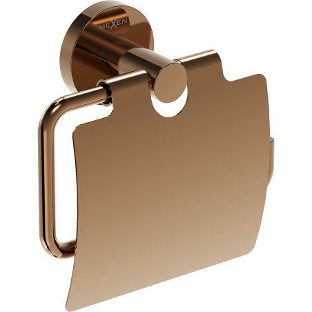 Mexen Ovio držák na toaletní papír, růžové zlato - 70A19521-60