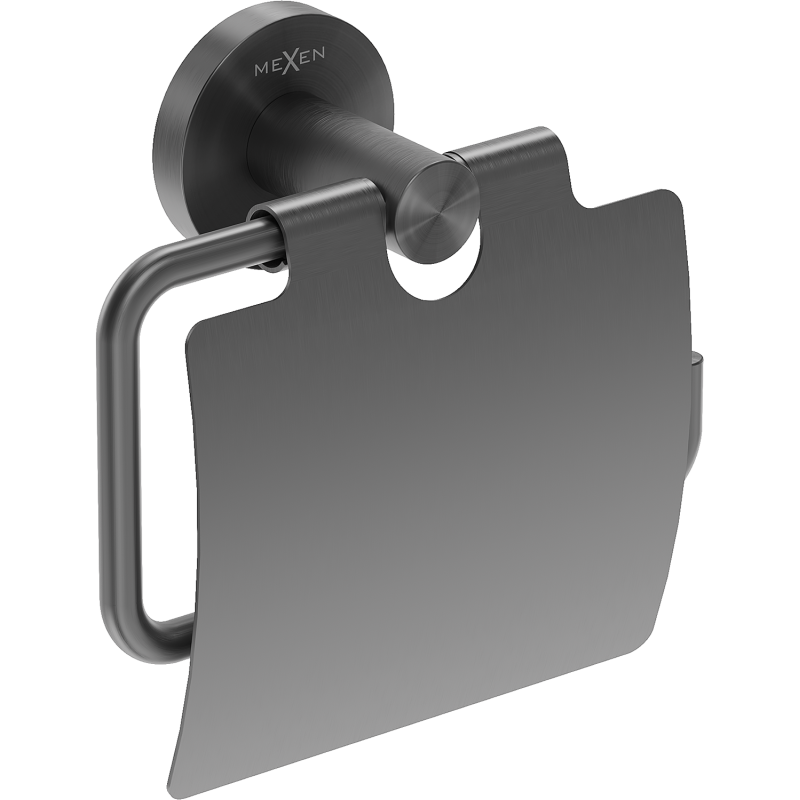 Mexen Ovio držák na toaletní papír, kartáčovaná zbraň šedá - 70A19521-66