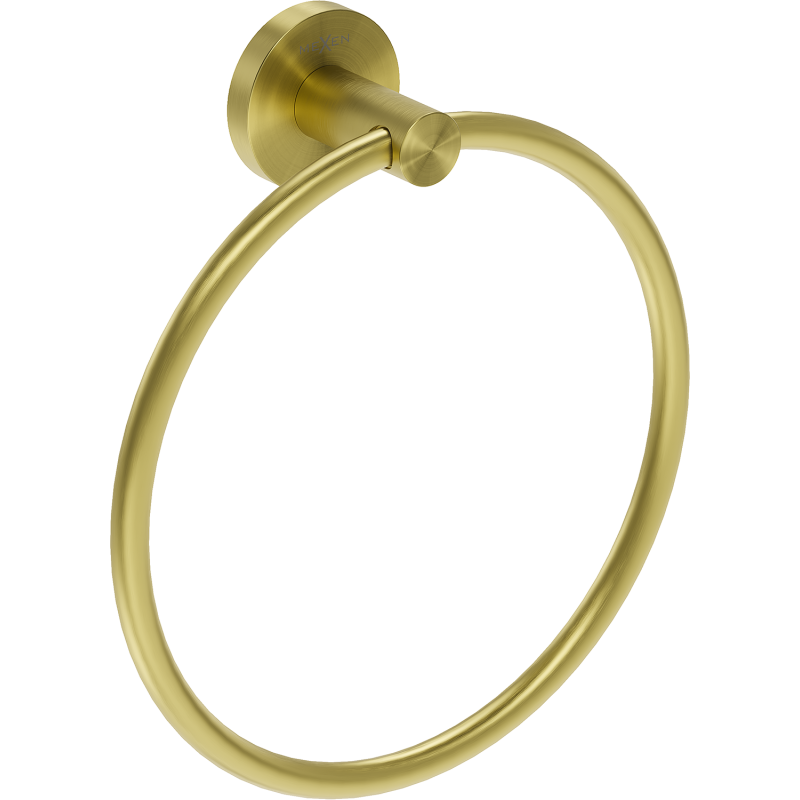 Mexen Ovio věšák na ručníky, kartáčovaný zlatý - 70A19531-55