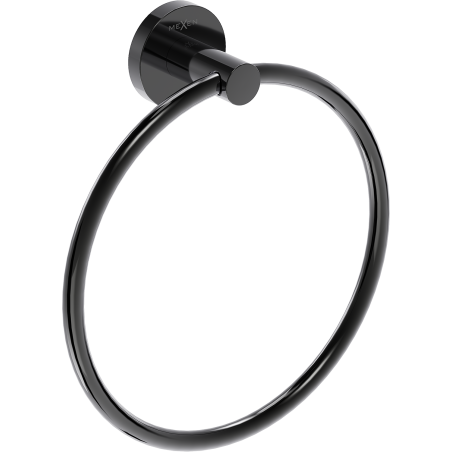 Mexen Ovio věšák na ručník, černý chrom - 70A19531-73